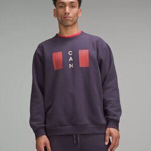 lululemon Men's Team Canada Steady State Crew CPC Logo ATMOSPHERIC PURPLE Sz S